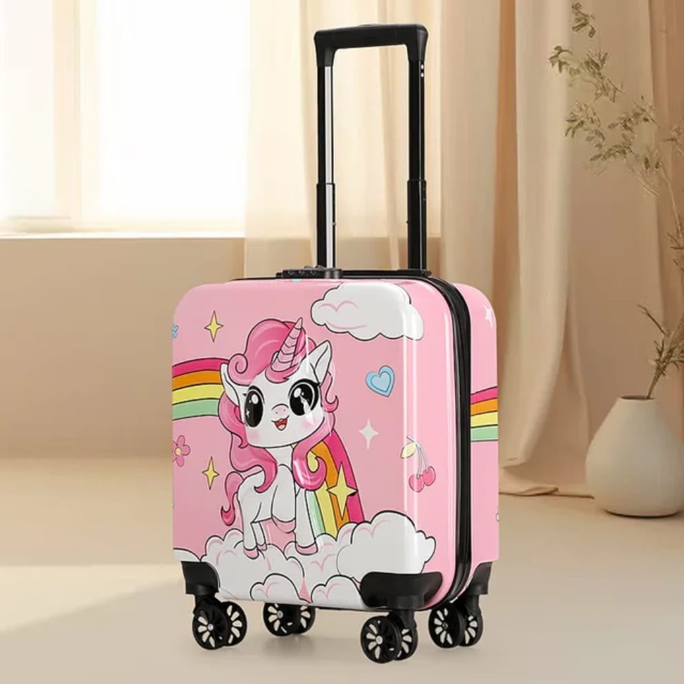Valise Enfant Licorne Rose